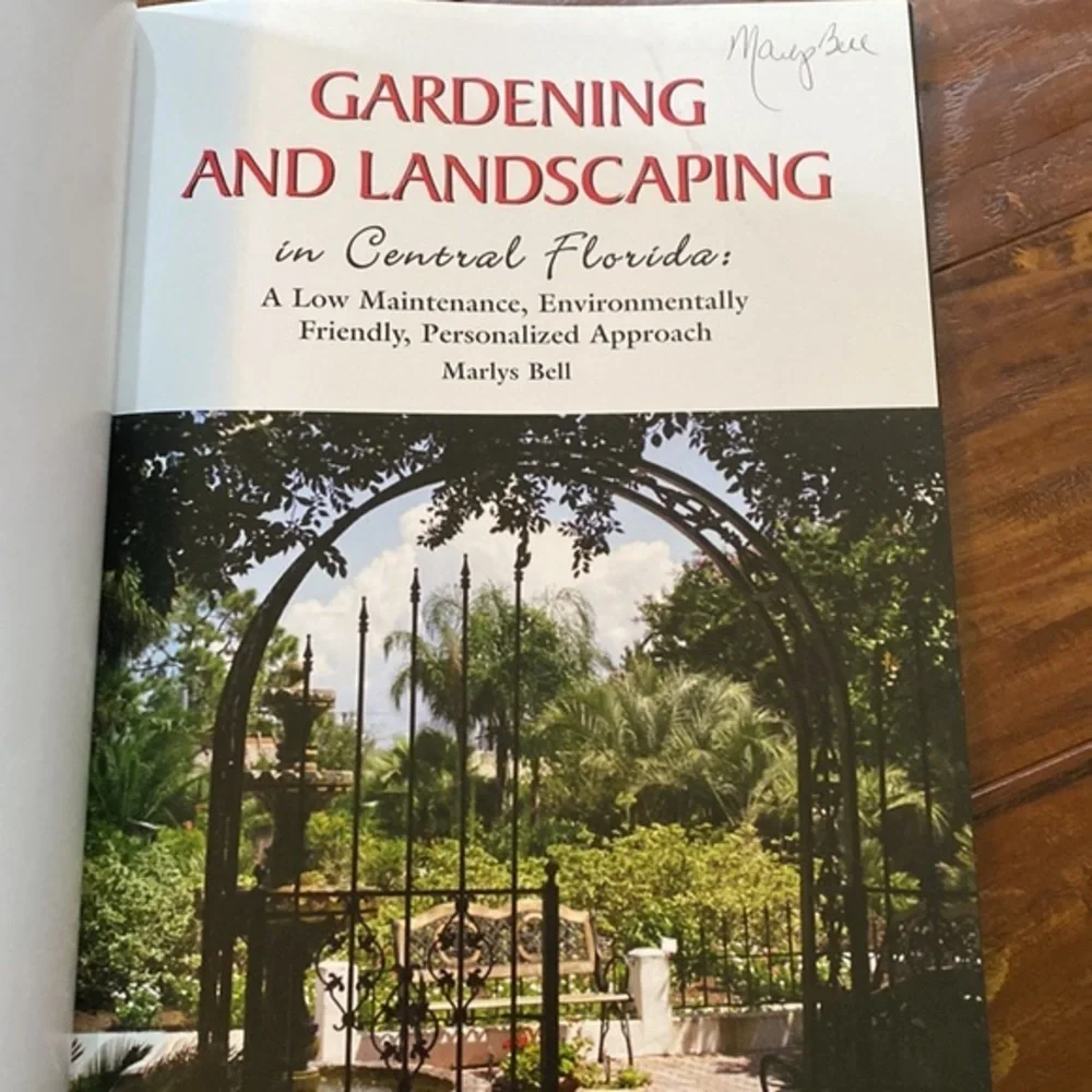 Autographed SIGNED Gardening Landscaping Central Florida Mary Bell